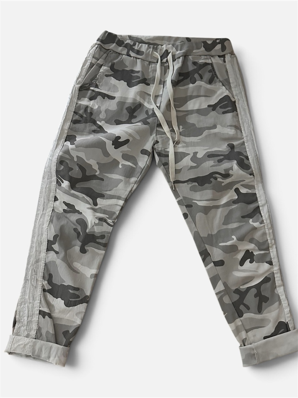 Men's Camouflage Jogger Pants - Gray Camo